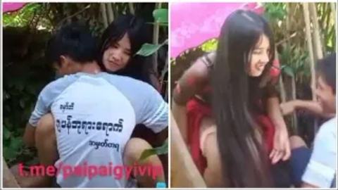 ပန်းခြံမှာ ထီးကွယ်ပြီးခိုးစားတဲ့အတွဲ video preview