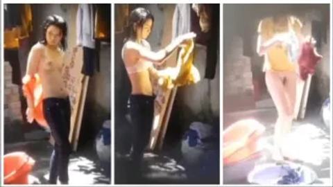 ရေစိုအဝတ်လဲနေတဲ့ ကောင်မလေး video preview