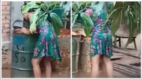အဝတ်တွေမချွတ်ဘဲ ရေချိုးနေတာ video preview