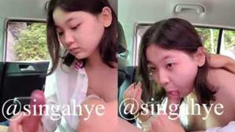 ကားထဲမှာမှုတ်ပေးနေတဲ့ ပူစီနုနုလေး video preview