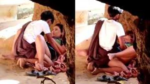 ရွာအပြင်ဘက် ခိုးလိုးနေတာ ချောင်းရိုက် video preview